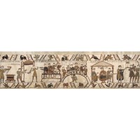 Vlámský gobelín tapiserie  - Bayeux Banquet 